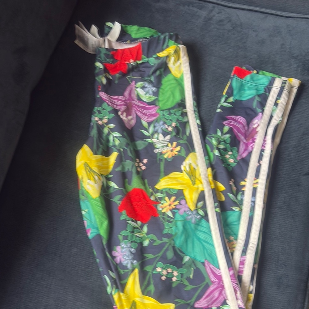 adidas Women’s Leggings - Multicolor Floral